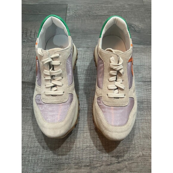 NIB Homers Olimpia Lace Up Mid Top Hand Crafted Sneakers Size 36.5 Reg. $468 - Picture 2 of 12